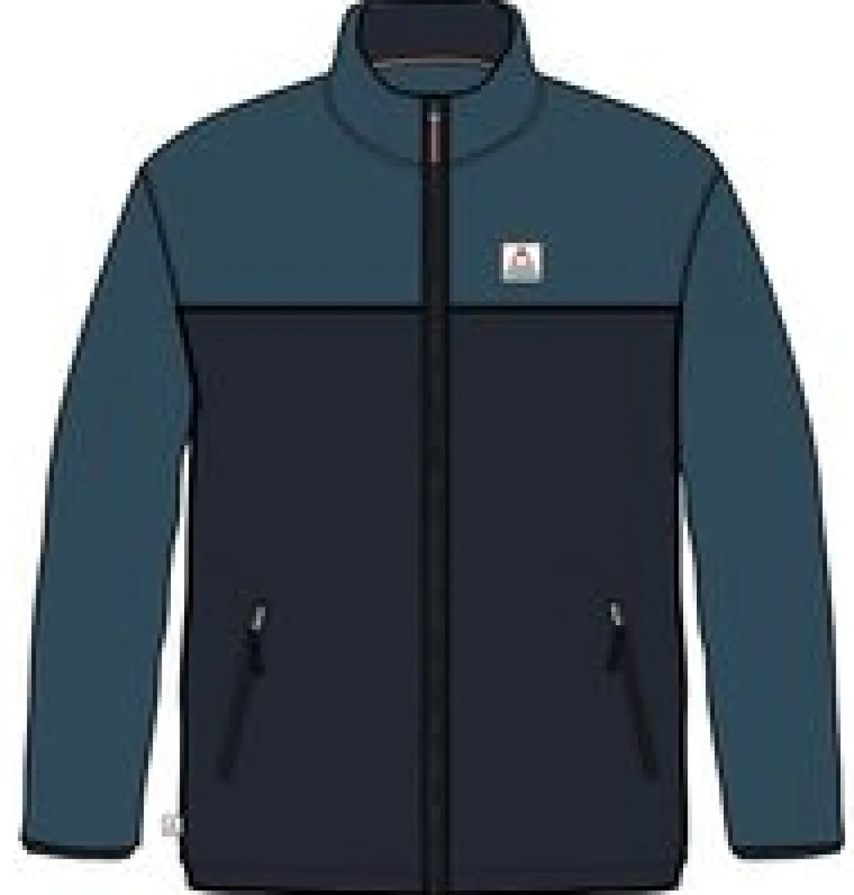 Fleece|Fleece|Passenger Ridge 2.0 Full Zip Recycled Polar Fleece - Tidal Blue/Rich Navy TidalBlue/RichNavy