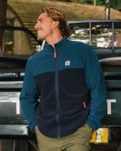Fleece|Fleece|Passenger Ridge 2.0 Full Zip Recycled Polar Fleece - Tidal Blue/Rich Navy TidalBlue/RichNavy