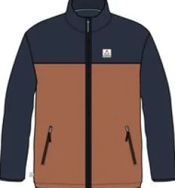 Fleece|Fleece|Passenger Ridge 2.0 Full Zip Recycled Polar Fleece - Rich Navy/ Burnt Orange RichNavy/BurntOrange