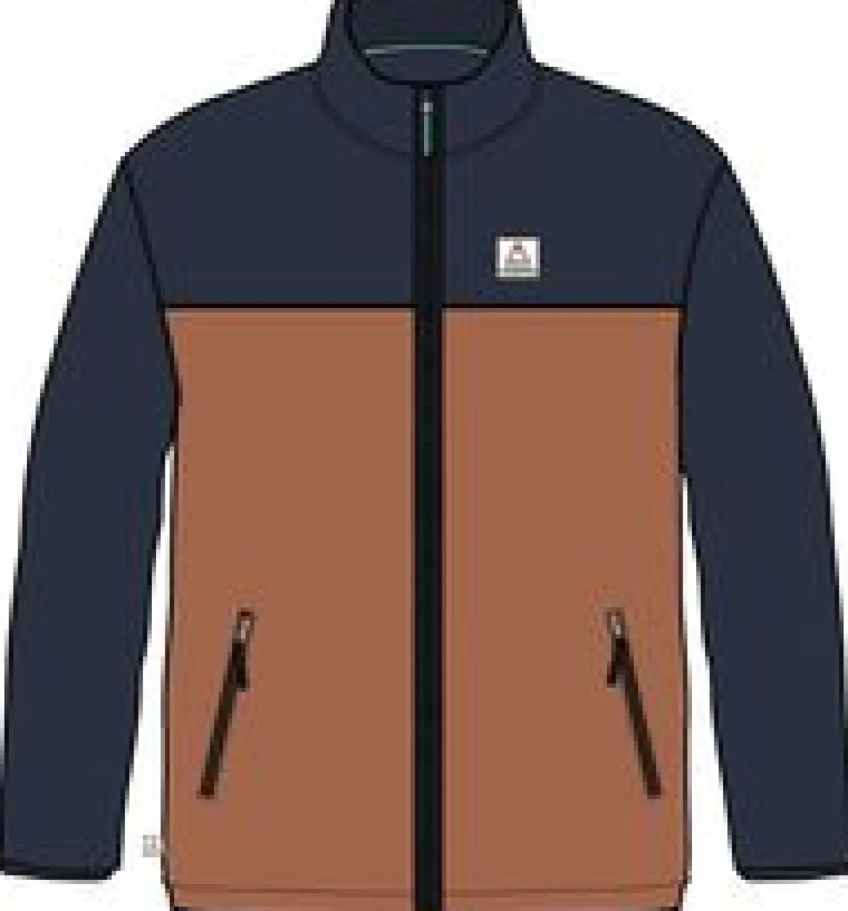 Fleece|Fleece|Passenger Ridge 2.0 Full Zip Recycled Polar Fleece - Rich Navy/ Burnt Orange RichNavy/BurntOrange