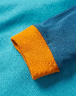 Tops & T-Shirts|T-Shirts & Tank Tops|Passenger Riser Recycled Cotton Long Sleeve T-Shirt - Atlantic Blue AtlanticBlue