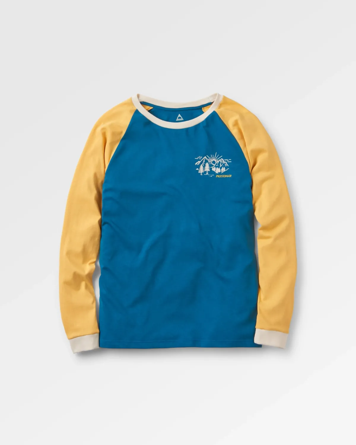 T-Shirts & Tank Tops|Tops & T-Shirts|Passenger Riser Recycled Cotton Long Sleeve T-Shirt - Blue Coral BlueCoral