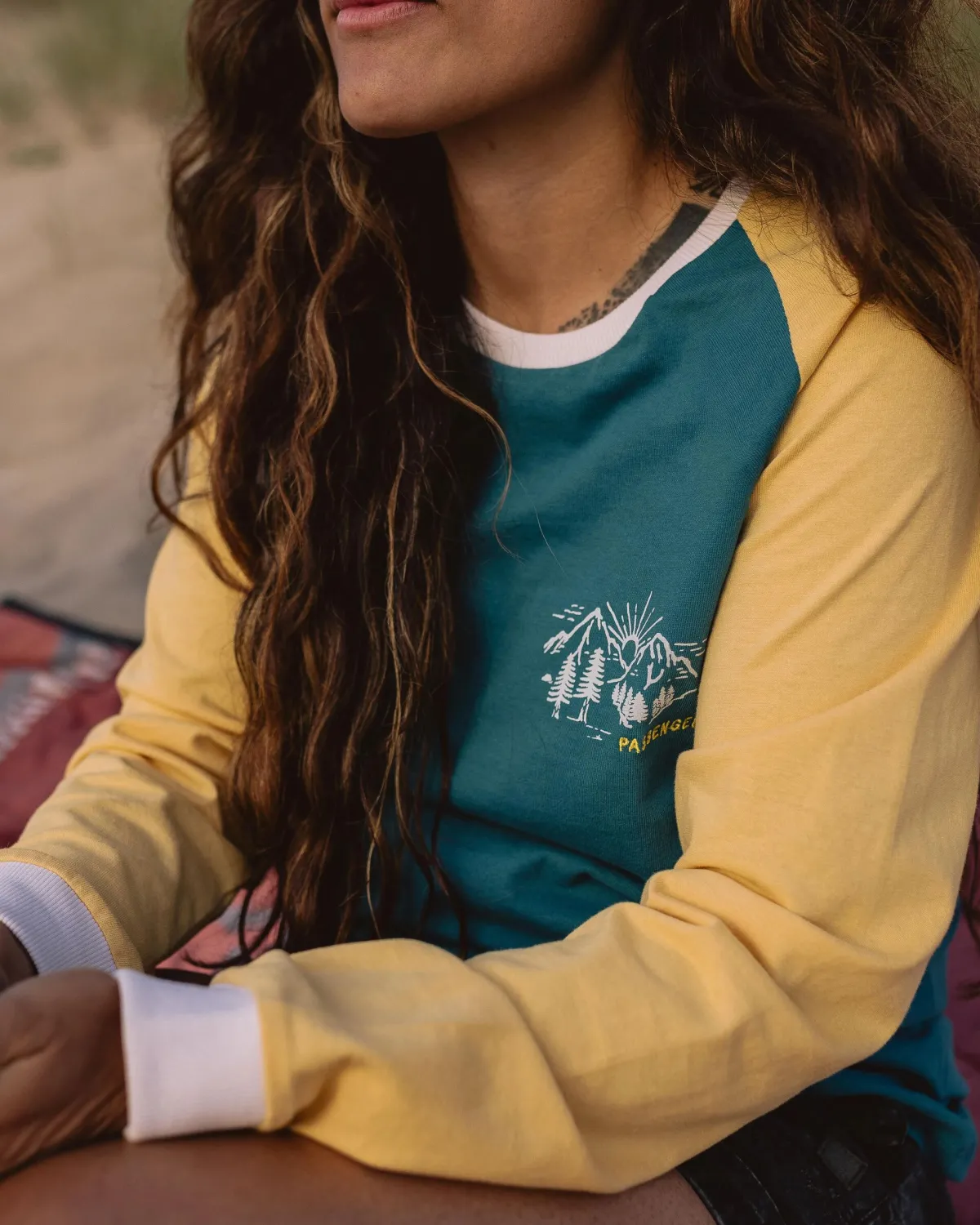 T-Shirts & Tank Tops|Tops & T-Shirts|Passenger Riser Recycled Cotton Long Sleeve T-Shirt - Blue Coral BlueCoral