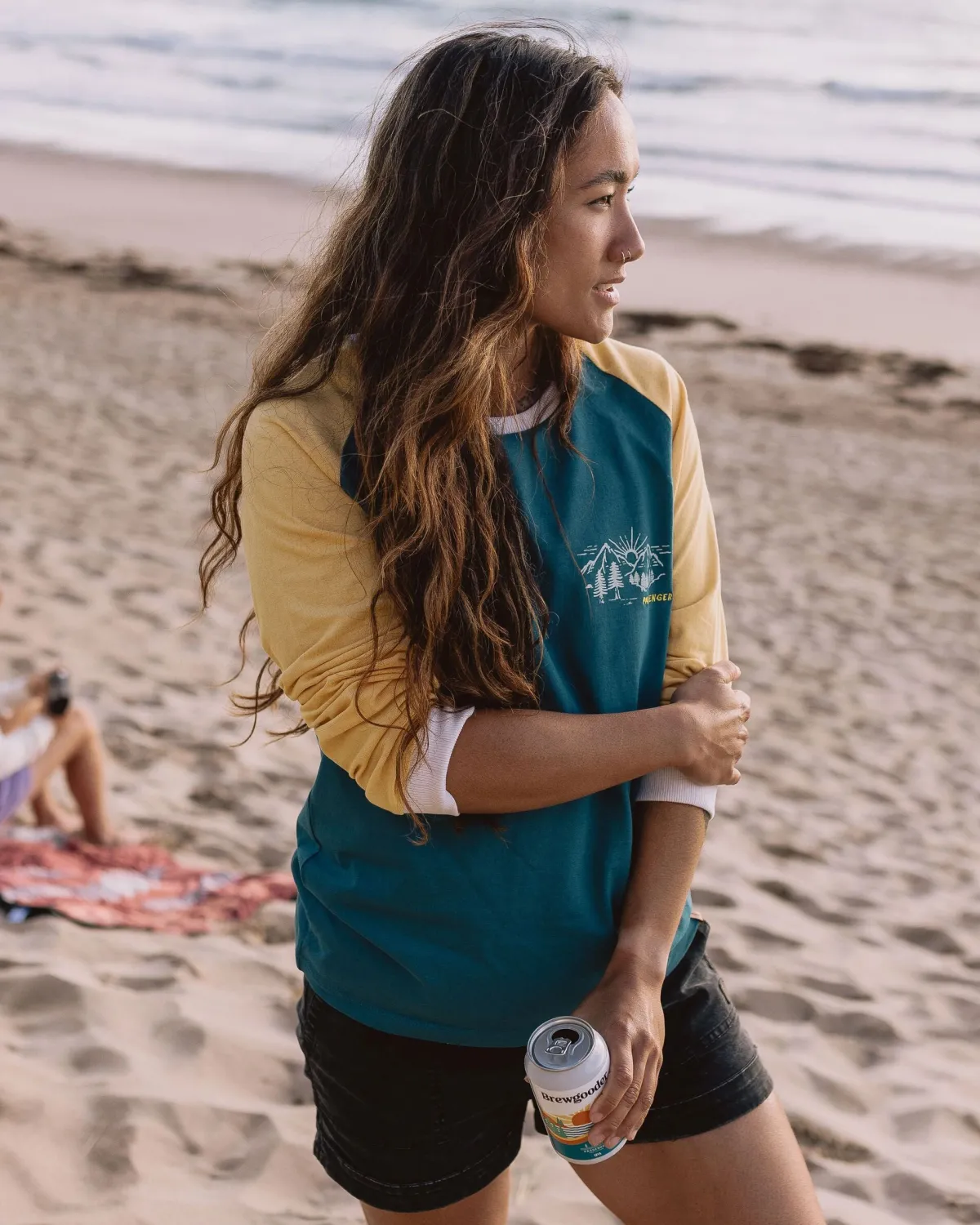 T-Shirts & Tank Tops|Tops & T-Shirts|Passenger Riser Recycled Cotton Long Sleeve T-Shirt - Blue Coral BlueCoral