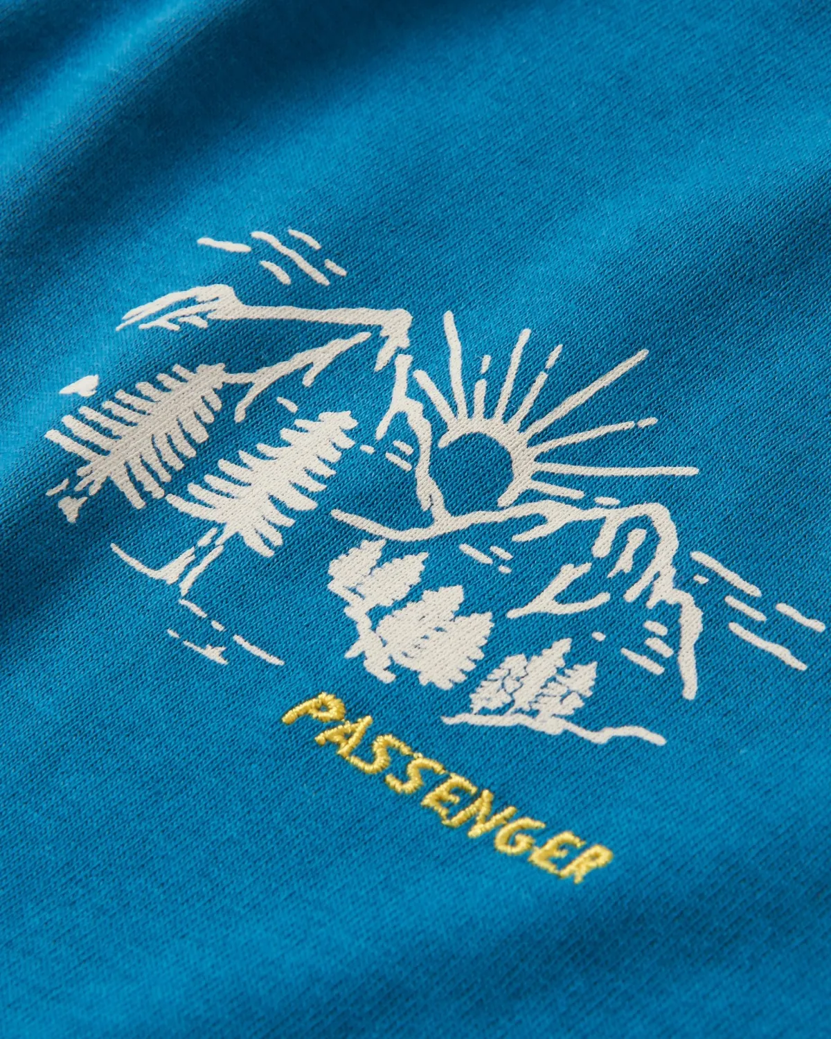 T-Shirts & Tank Tops|Tops & T-Shirts|Passenger Riser Recycled Cotton Long Sleeve T-Shirt - Blue Coral BlueCoral