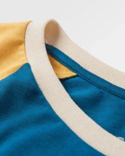 T-Shirts & Tank Tops|Tops & T-Shirts|Passenger Riser Recycled Cotton Long Sleeve T-Shirt - Blue Coral BlueCoral