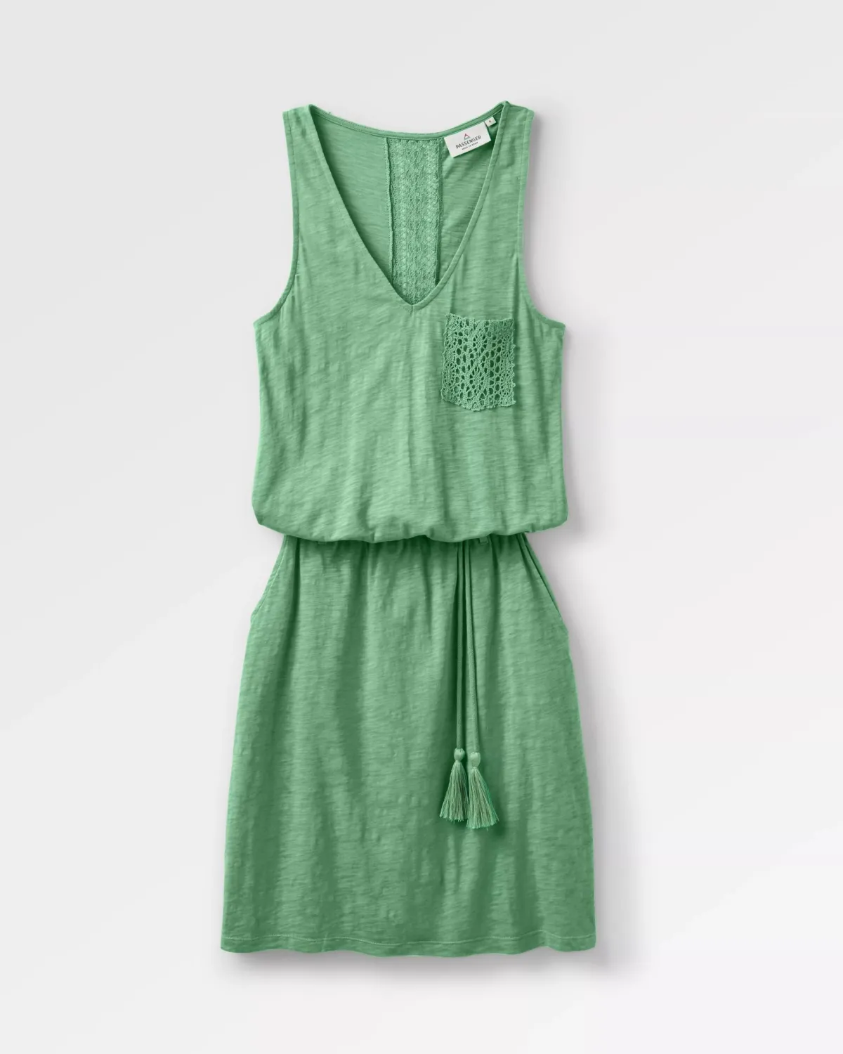 Dresses|Dresses & Skirts|Passenger Rivergate Recycled Cotton Dress - Green Spruce GreenSpruce