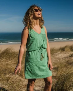 Dresses|Dresses & Skirts|Passenger Rivergate Recycled Cotton Dress - Green Spruce GreenSpruce