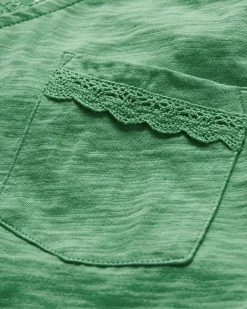 Tops & T-Shirts|Tank Tops|Passenger Rivergate Recycled Cotton Long Sleeve Top - Green Spruce GreenSpruce