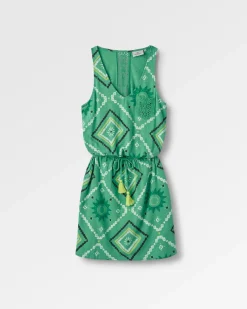 Dresses|Dresses & Skirts|Passenger Rivergate Recycled Cotton Dress - Sunburst Green Spruce SunburstGreenSpruce