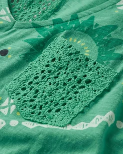 Dresses|Dresses & Skirts|Passenger Rivergate Recycled Cotton Dress - Sunburst Green Spruce SunburstGreenSpruce