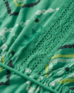 Dresses|Dresses & Skirts|Passenger Rivergate Recycled Cotton Dress - Sunburst Green Spruce SunburstGreenSpruce