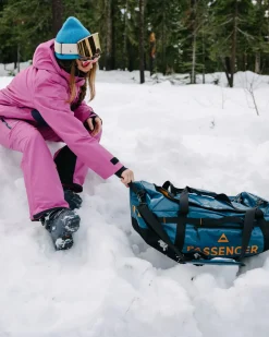 Duffel Bags|Backpacks & Bags|Passenger Roamer Recycled 60L Duffel Bag - Tidal Blue TidalBlue