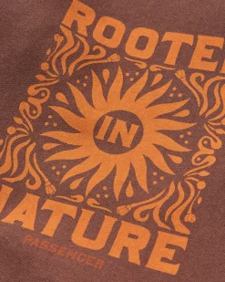 Hoodies|Hoodies & Sweatshirts|Passenger Rooted In Nature Long Sleeve Hoodie - Chestnut