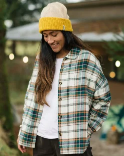 Shirts|Shirts|Passenger Rootsy Organic Cotton Long Sleeve Shirt - Birch/Rain Forest Check Birch/RainForestCheck
