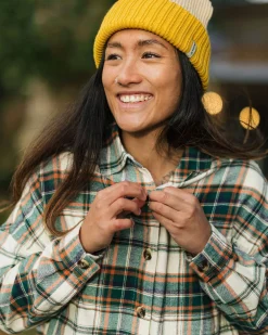 Shirts|Shirts|Passenger Rootsy Organic Cotton Long Sleeve Shirt - Birch/Rain Forest Check Birch/RainForestCheck