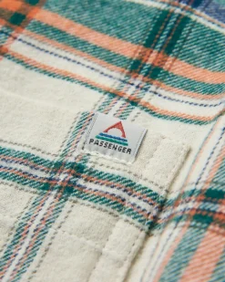 Shirts|Shirts|Passenger Rootsy Organic Cotton Long Sleeve Shirt - Birch/Rain Forest Check Birch/RainForestCheck