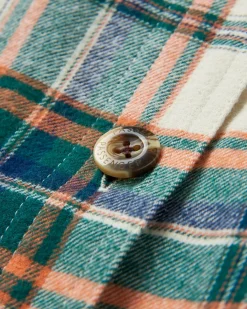 Shirts|Shirts|Passenger Rootsy Organic Cotton Long Sleeve Shirt - Birch/Rain Forest Check Birch/RainForestCheck