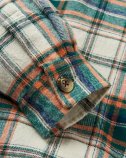 Shirts|Shirts|Passenger Rootsy Organic Cotton Long Sleeve Shirt - Birch/Rain Forest Check Birch/RainForestCheck