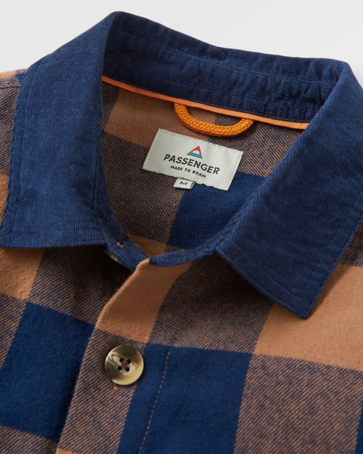 Shirts|Passenger Rustic 2.0 Organic Cotton Long Sleeve Shirt - Toffee/Rich Navy Buffalo Toffee/RichNavyBuffalo