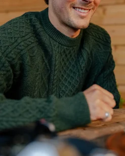 Knitwear|Sweaters|Passenger Sandbar Cable Knitted Sweater - Fir Tree FirTree