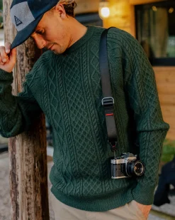 Knitwear|Sweaters|Passenger Sandbar Cable Knitted Sweater - Fir Tree FirTree