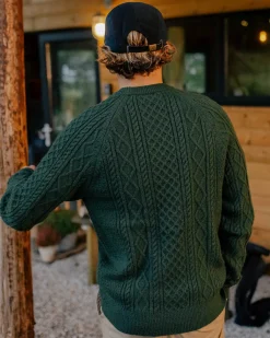 Knitwear|Sweaters|Passenger Sandbar Cable Knitted Sweater - Fir Tree FirTree