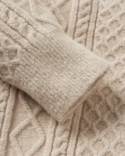 Knitwear|Sweaters|Passenger Sandbar Cable Knitted Sweater - Stone