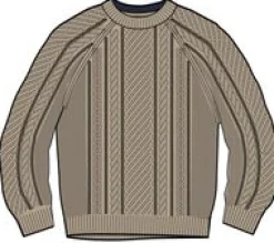 Knitwear|Sweaters|Passenger Sandbar Cable Knitted Sweater - Stone