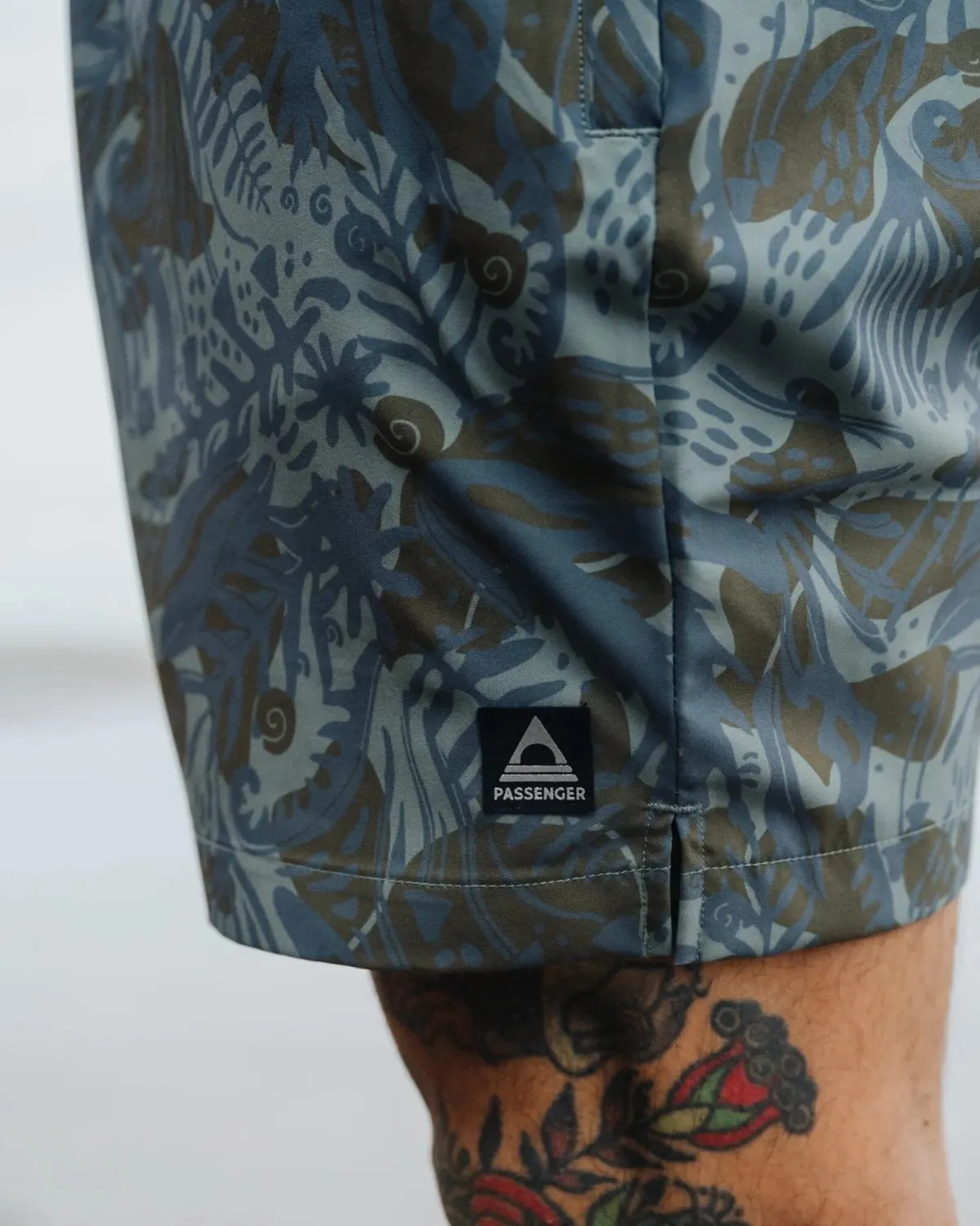 Shorts|Shorts|Passenger Sandune Trail Shorts - Abstract Seaweed Pistachio AbstractSeaweedPistachio