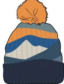 Beanies|Hats & Caps|Passenger Scenic Recycled Bobble Hat - Scenic Orange ScenicOrange