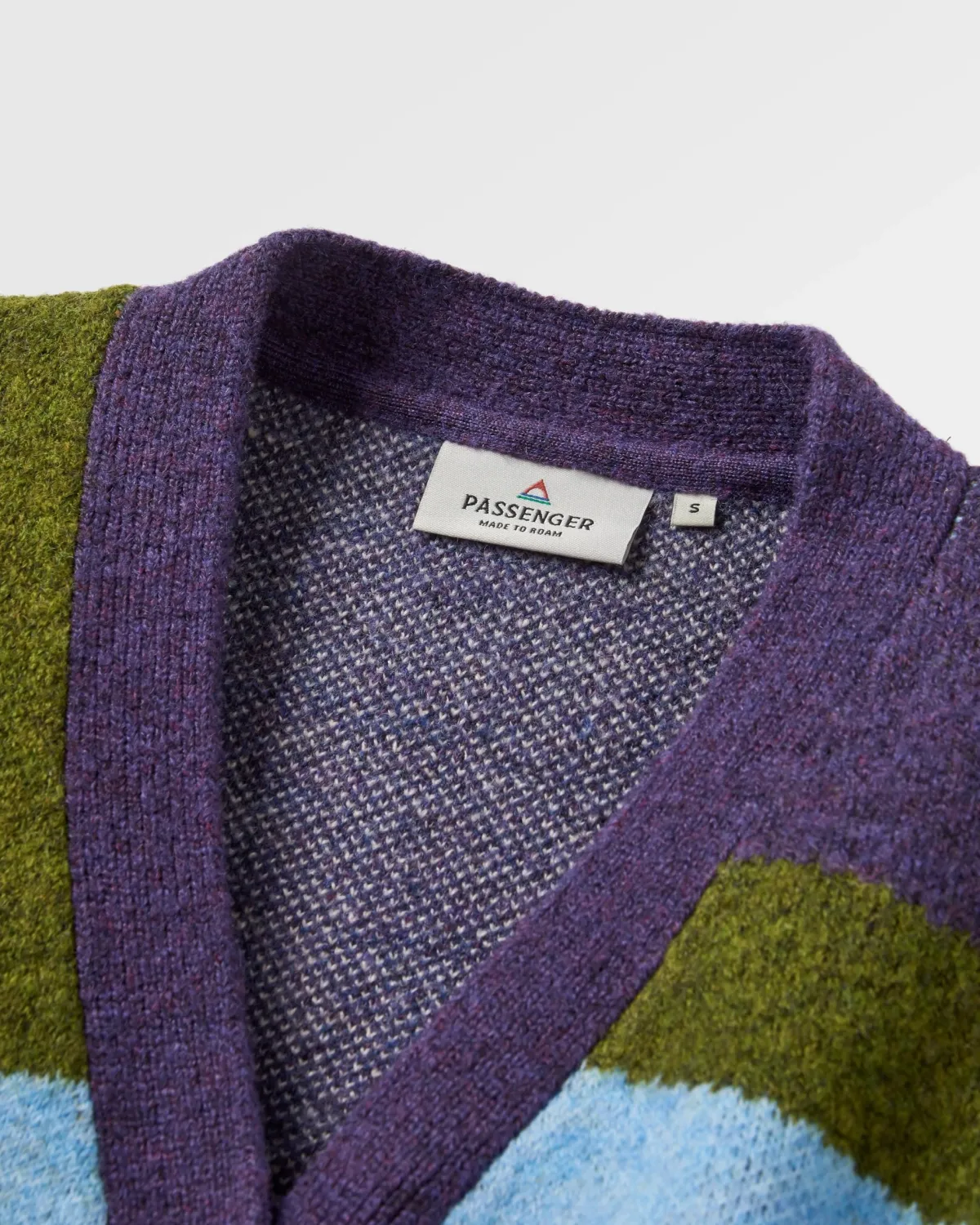 Sweaters|Passenger Scenic Recycled Knitted Cardigan - Scenic Deep Plum ScenicDeepPlum
