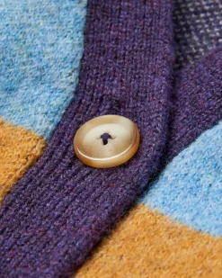 Sweaters|Passenger Scenic Recycled Knitted Cardigan - Scenic Deep Plum ScenicDeepPlum