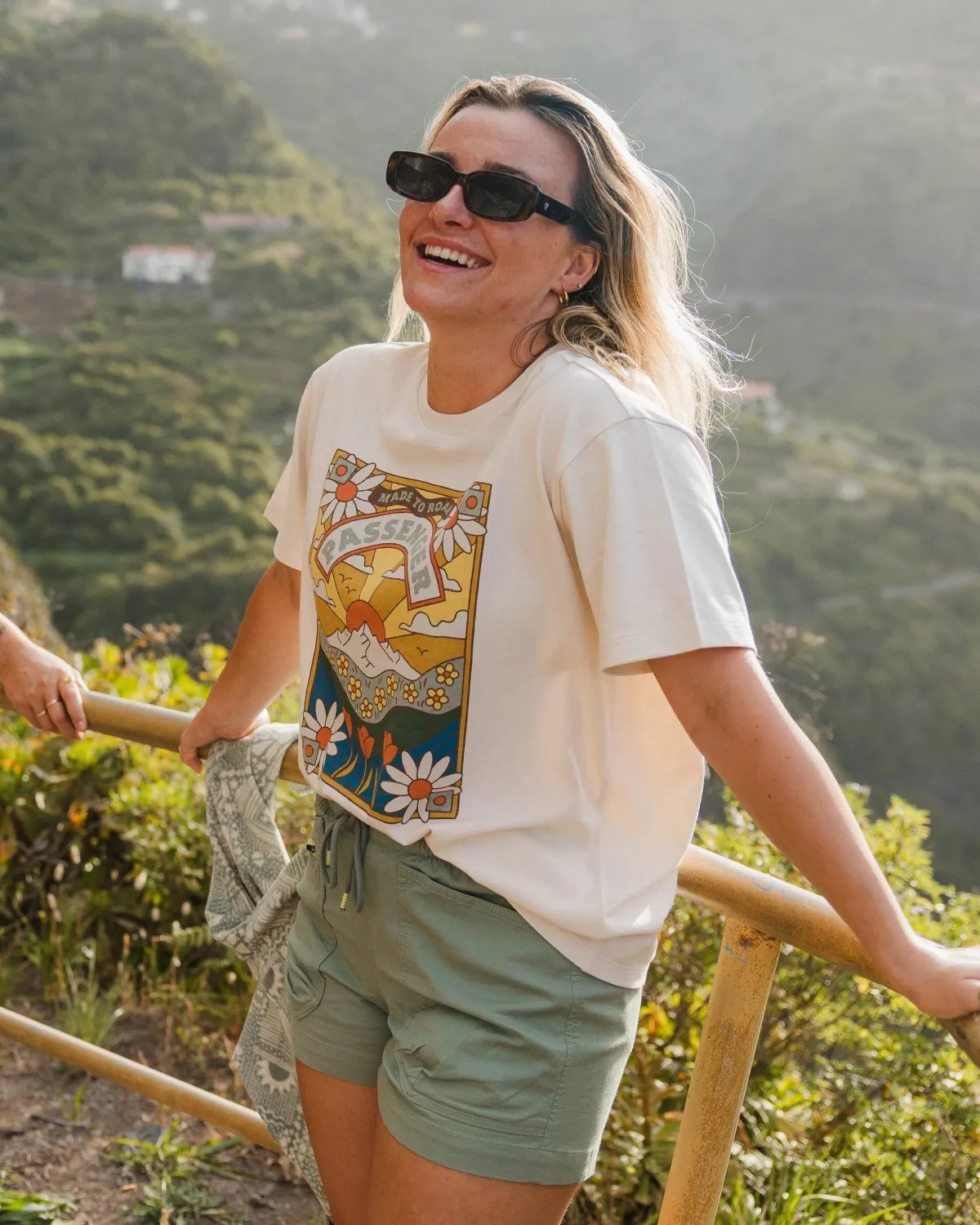 T-Shirts & Tank Tops|Tops & T-Shirts|Passenger Seasonal Recycled Cotton Oversized T-Shirt - Birch