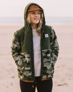 Fleece|Fleece|Passenger Sefton Recycled Deep-Pile Sherpa Full Zip Fleece - Fir Tree FirTree