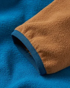 Fleece|Fleece|Passenger Set Off Recycled Polar Hooded Fleece - Toffee/Blue Steel Toffee/BlueSteel