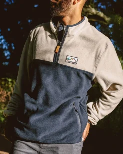 Fleece|Fleece|Passenger Set Off Recycled Polar Quarter Zip Fleece - Oatmeal