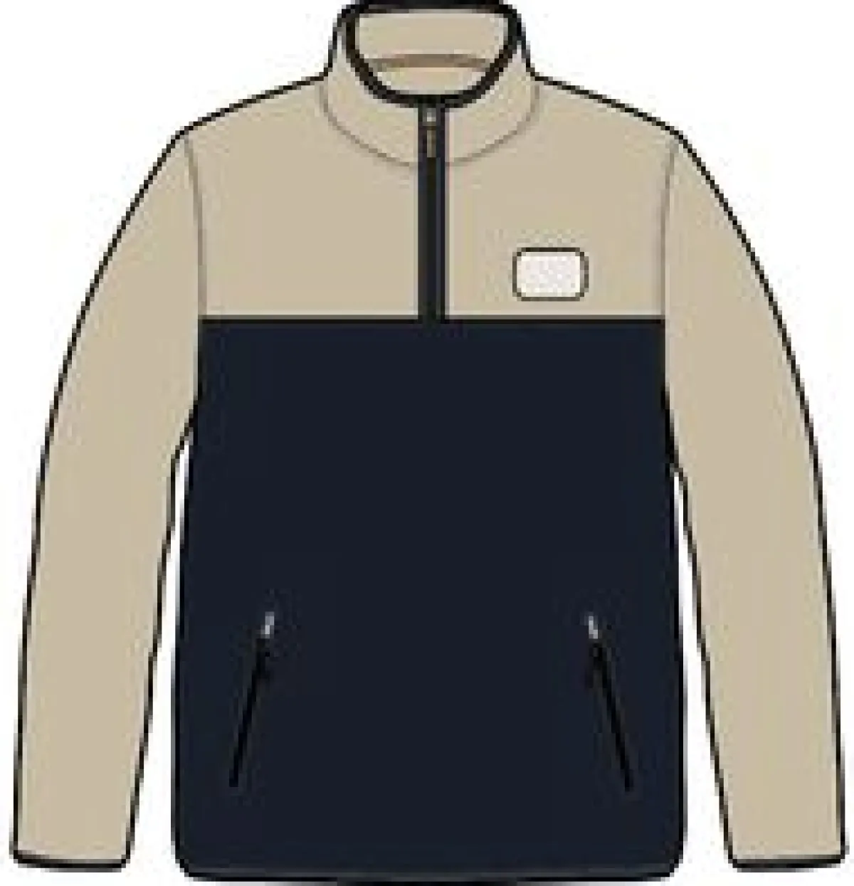 Fleece|Fleece|Passenger Set Off Recycled Polar Quarter Zip Fleece - Oatmeal