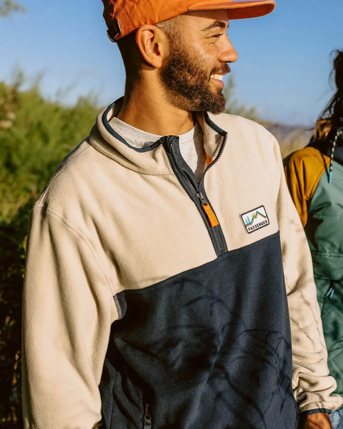 Fleece|Fleece|Passenger Set Off Recycled Polar Quarter Zip Fleece - Oatmeal