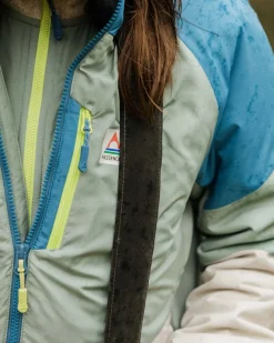 Jackets|Outdoor Active|Passenger Shasta Lightweight Women's Recycled Thermore Insulated Jacket - Pistachio/Blue Steel Pistachio/BlueSteel