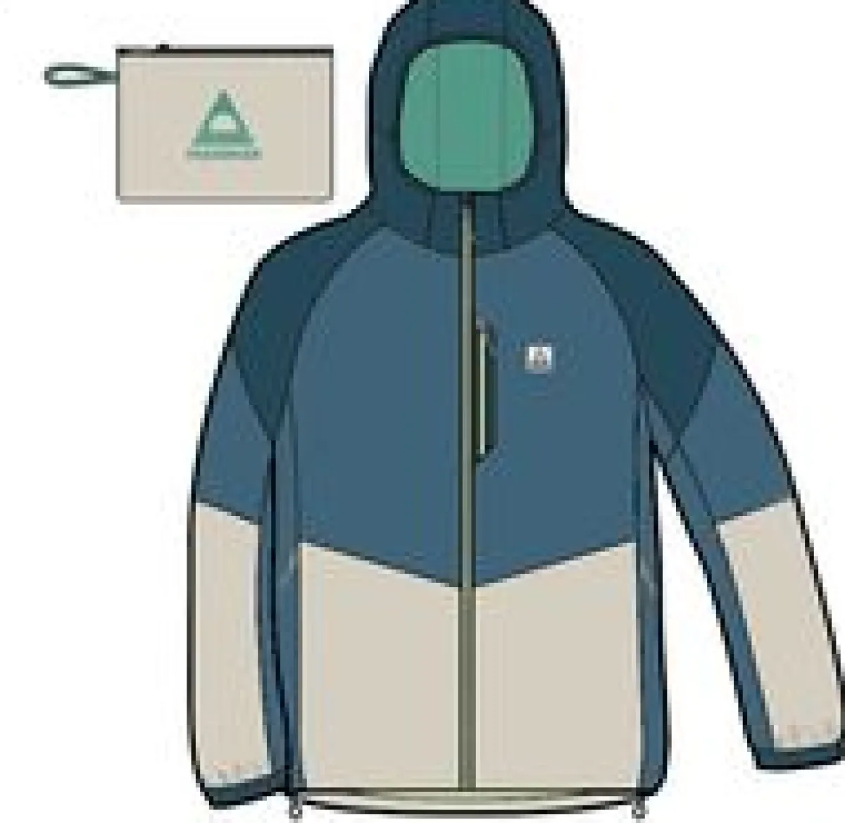 Jackets|Outdoor Active|Passenger Shasta Lightweight Women's Recycled Thermore Insulated Jacket - Tidal Blue/Blue Steel/Birch TidalBlue/BlueSteel/Birch