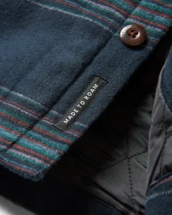 Shirts|Shirts|Passenger Sherwood Check Hooded Shirt Jacket - Black Stripe BlackStripe