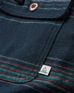 Shirts|Shirts|Passenger Sherwood Check Hooded Shirt Jacket - Black Stripe BlackStripe
