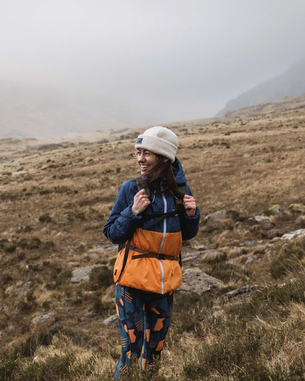 Insulated|Outdoor Active|Passenger Singletrack Recycled Thermore® Insulated Jacket - Dark Denim/ Apricot DarkDenim/Apricot
