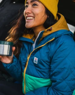 Insulated|Outdoor Active|Passenger Singletrack Recycled Thermore® Insulated Jacket - Corsair Blue/ Jungle Green CorsairBlue/JungleGreen