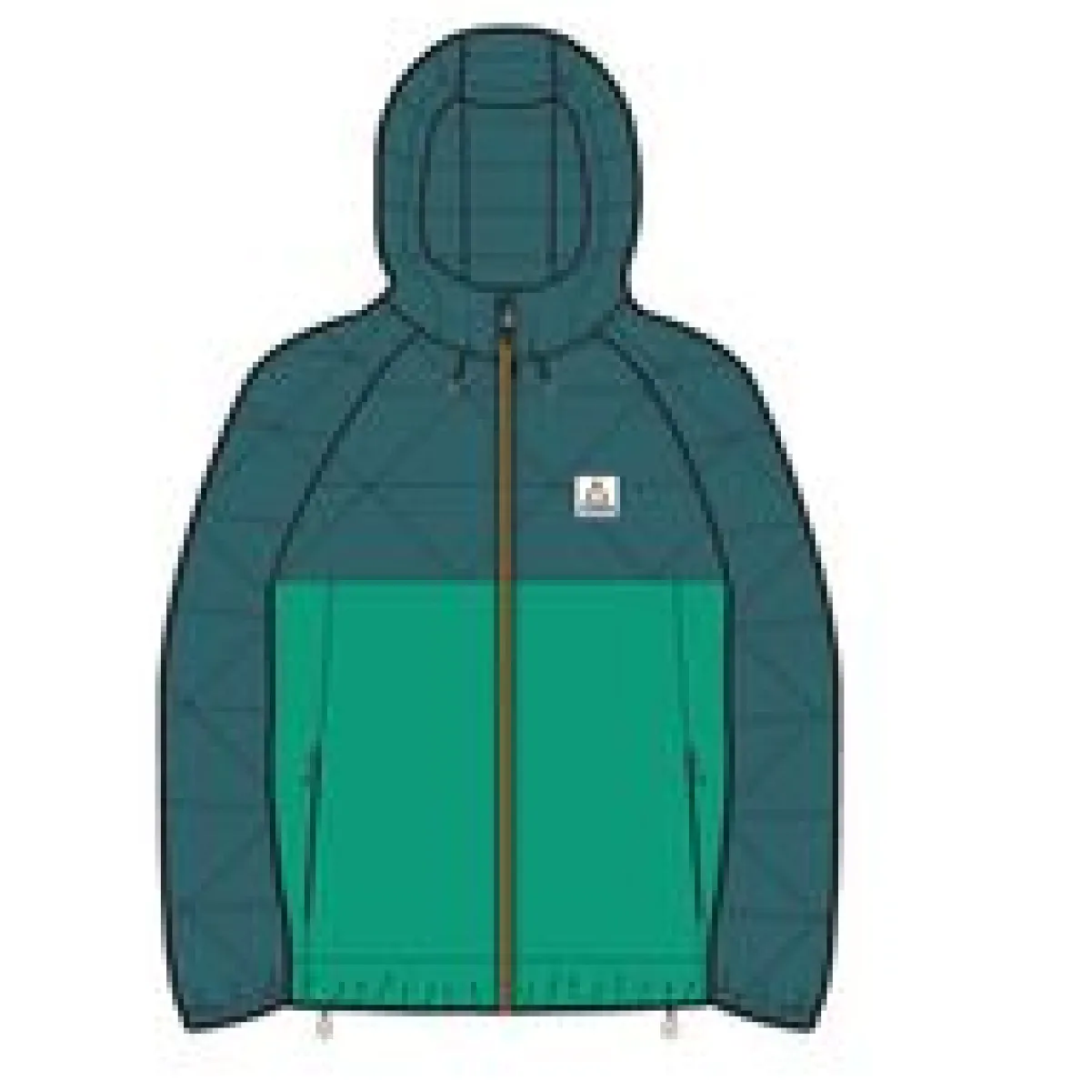 Insulated|Outdoor Active|Passenger Singletrack Recycled Thermore® Insulated Jacket - Corsair Blue/ Jungle Green CorsairBlue/JungleGreen