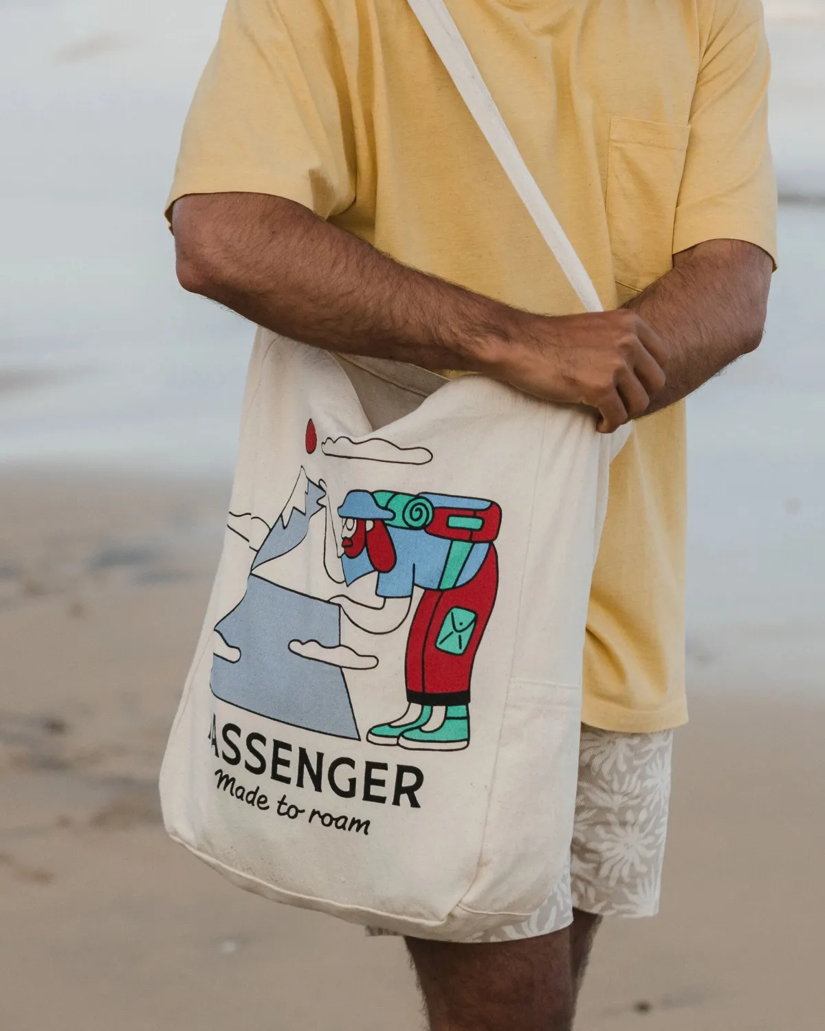 Tote Bags|Passenger Sneaky Peak Organic Cotton Tote Bag - Multi - Passenger