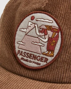 Surf Accessories|Surf Accessories|Passenger Sneaky Peak Recycled Cord 5 Panel Hat - Acorn