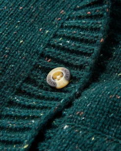 Knitwear|Sweaters|Passenger Snoozle Recycled Knitted Hooded Cardigan - Rain Forest RainForest