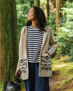 Knitwear|Sweaters|Passenger Snoozle Recycled Knitted Hooded Sweater - Oatmeal